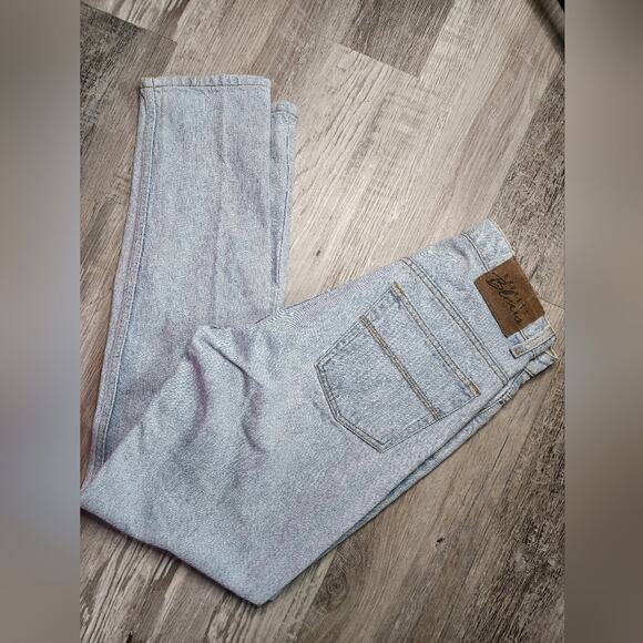 Express Blues High Rise Vintage 1990s Light Blue Denim Straight Leg Jeans - Picture 9 of 12